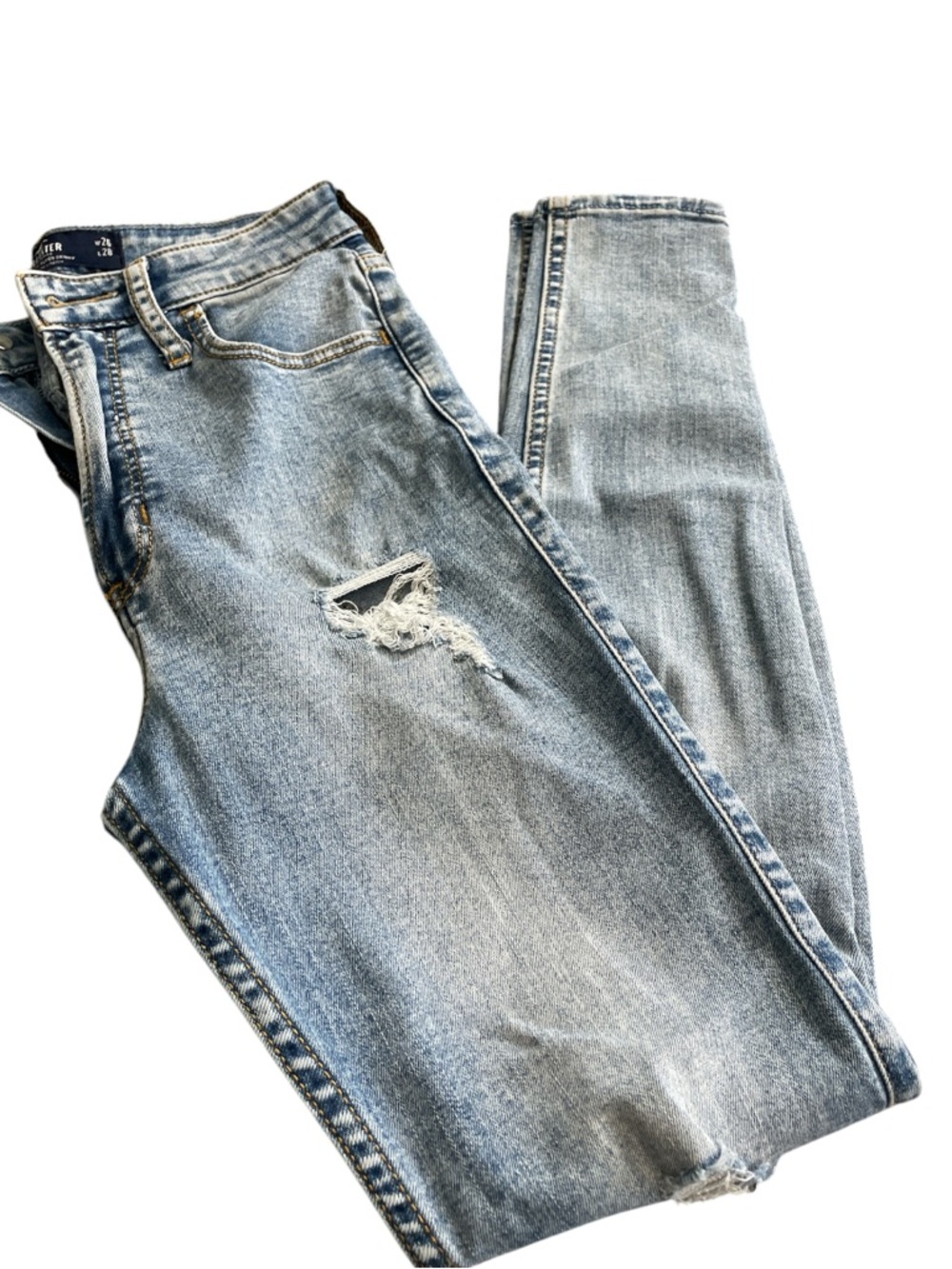 Hollister Light Wash Ultra High-Rise Jeans
